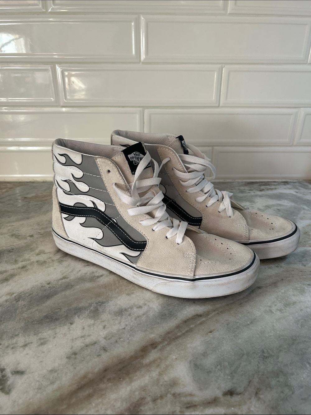 VANS SK8-HI REFLECTIVE FLAME/TRUE WHITE